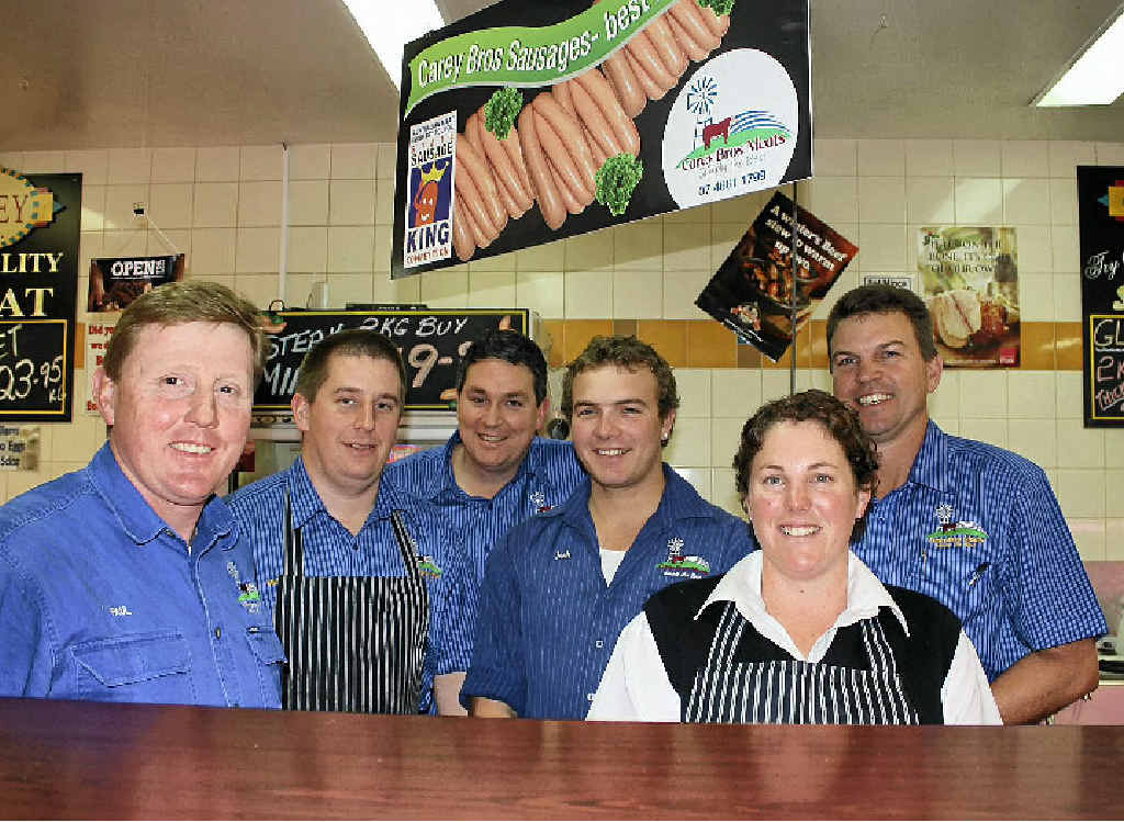 Paul Carey, Michael Bray, Wayne Carey, Josh Gray, Melissa Nolan and Peter Wright.